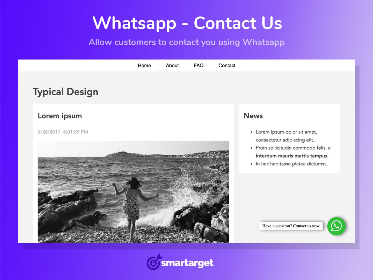 Smartarget WhatsApp - Contact Us Image