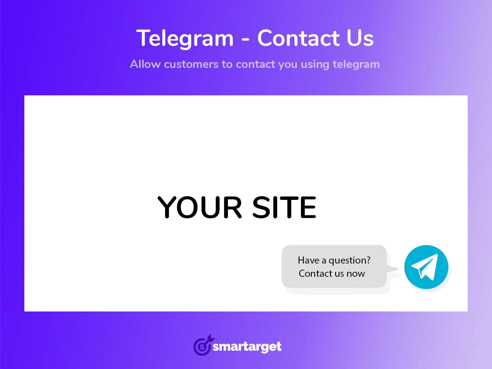 Smartarget Telegram - Contact Us Image